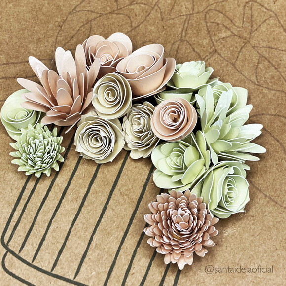 Arquivo de Corte 10 Rosas Espiral #2275