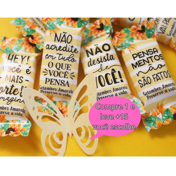 Arquivo de Corte Balinhas Setembro Amarelo #5081