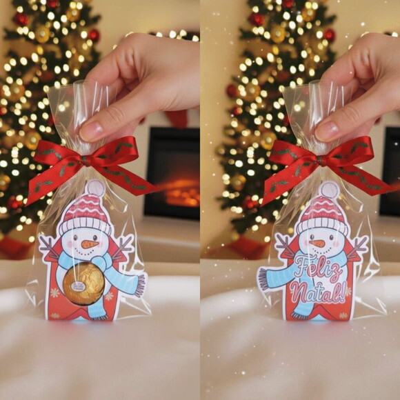 Arquivo de Corte Bombom Boneco de Neve #7581