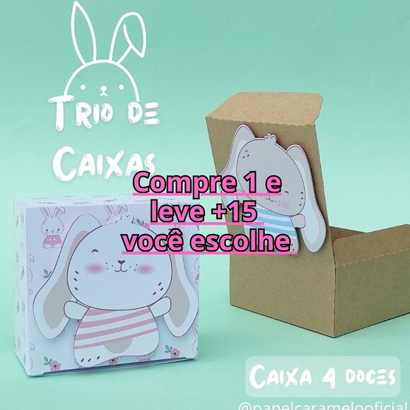 Arquivo de Corte Caixa 4 Doces Pascoa #6534