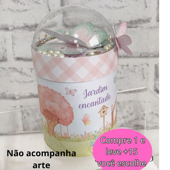 Arquivo de Corte Caixa Cilindro com Bola Acrílica #4638
