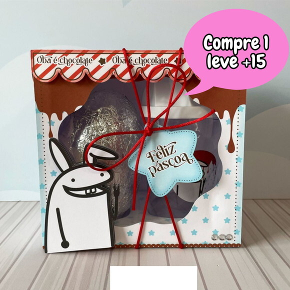 Arquivo de Corte Caixa com Copo e Ovo Pascoa Flork #160