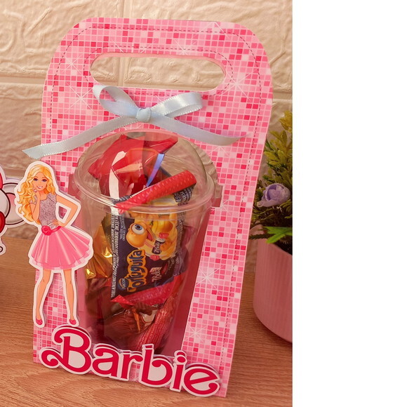 Arquivo de Corte Caixa Copo Bolha Barbie #3182