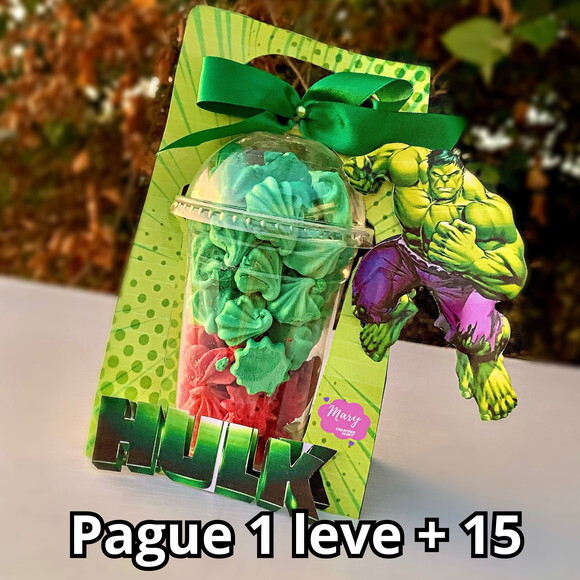 Arquivo de Corte Caixa Copo Bolha Hulk #3167