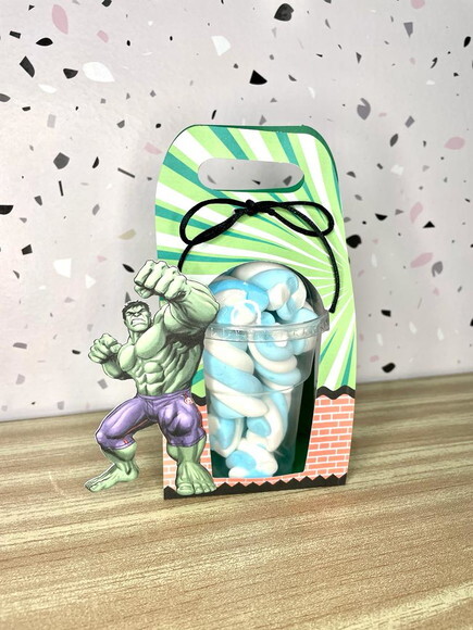 Arquivo de Corte Caixa Copo Bolha Hulk #3210