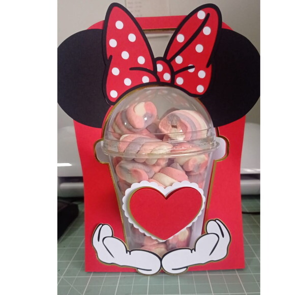 Arquivo de Corte Caixa Copo Bolha Minnie #3819