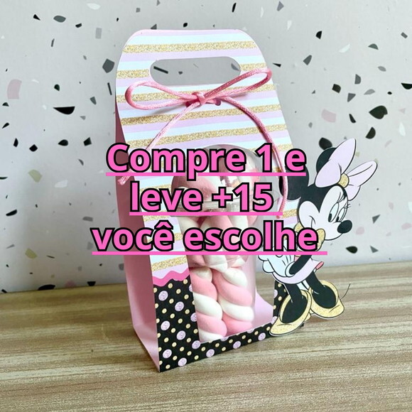 Arquivo de Corte Caixa Copo Bolha Minnie Rosa #3213
