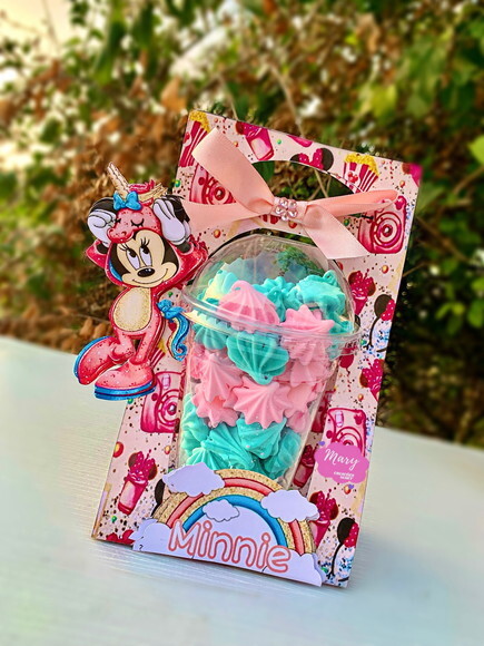 Arquivo de Corte Caixa Copo Bolha Minnie Unicórnio #3170