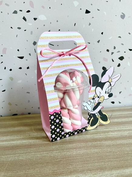 Arquivo de Corte Caixa Copo Bolha Minnie Rosa #3213