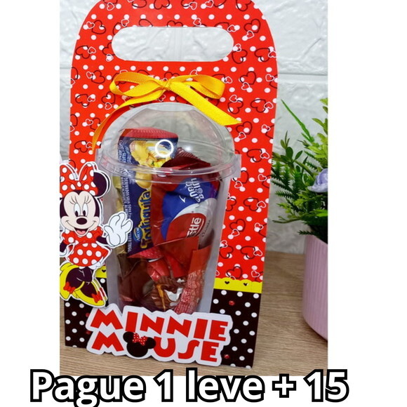 Arquivo de Corte Caixa Copo Bolha Minnie Vermelha #3179