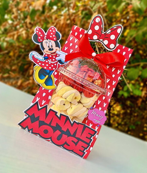 Arquivo de Corte Caixa Copo Bolha Minnie Vermelha #3171