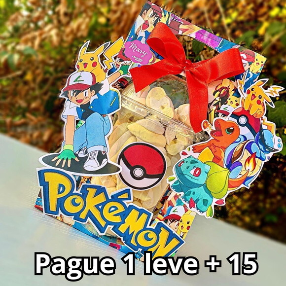 Arquivo de Corte Caixa Copo Bolha Pokémon #3172
