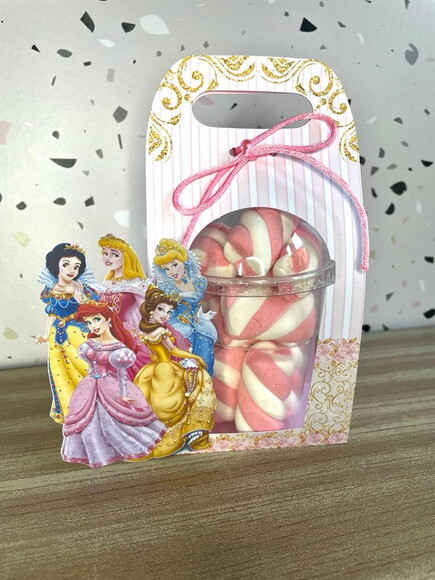 Arquivo de Corte Caixa Copo Bolha Princesas #3223