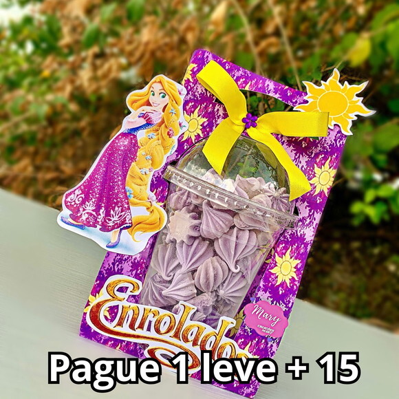 Arquivo de Corte Caixa Copo Bolha Rapunzel #3173