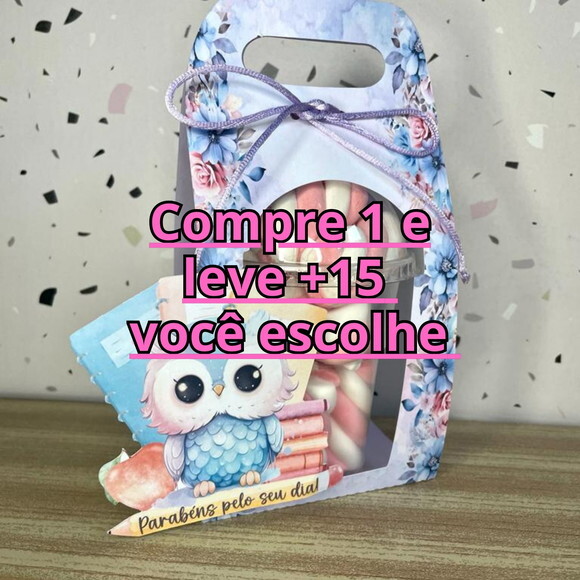 Arquivo de Corte Caixa Copo Bolha Professores #3225