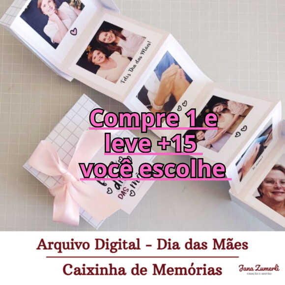 Arquivo de Corte Caixa de Memorias Dia das Mães #6681