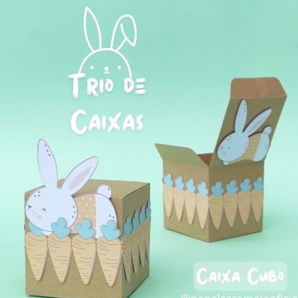 Arquivo de Corte Caixa Cubo Pascoa #6536