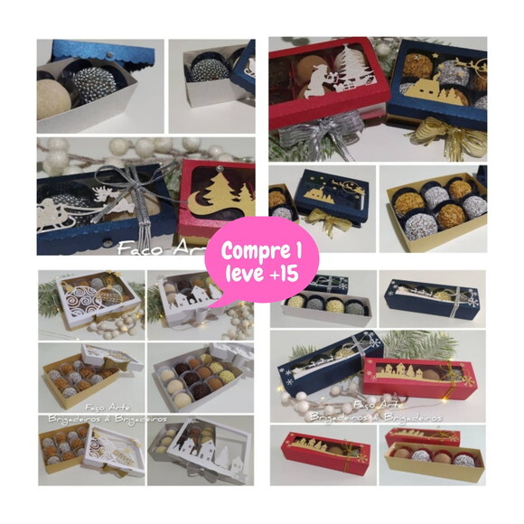 Arquivo de Corte Caixa Doce Natal #3484
