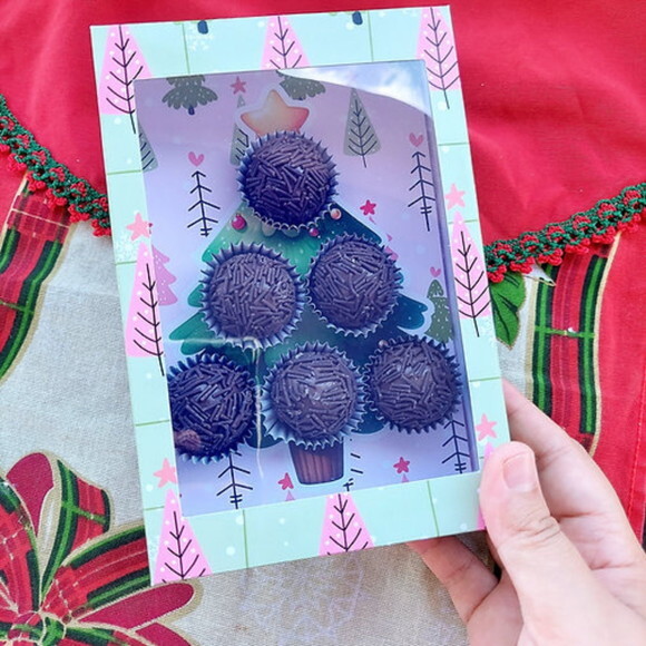 Arquivo de Corte Caixa Doces Arvore de Natal #7411