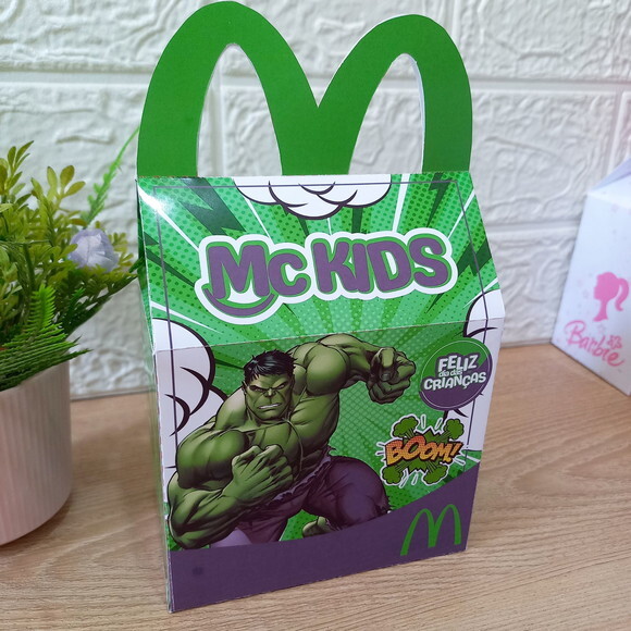 Arquivo de Corte Caixa Mc Lanche Feliz Hulk #7591