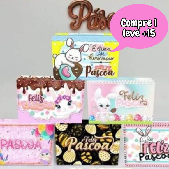Arquivo de Corte Caixas 6 Doces Páscoa #4100