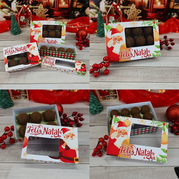 Arquivo de Corte Caixas para Doces Natal #3521