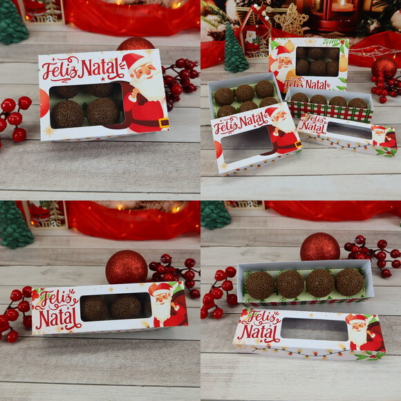 Arquivo de Corte Caixas para Doces Natal #3521