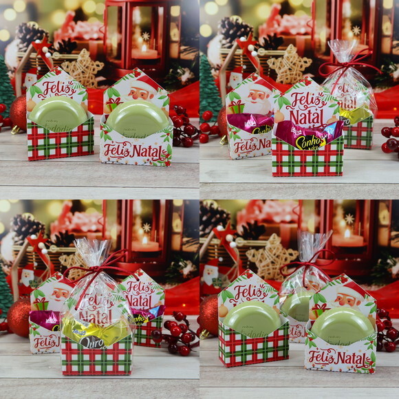 Arquivo de Corte Caixas para Sabonete Natal #3522
