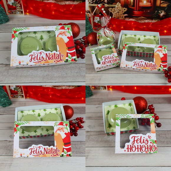 Arquivo de Corte Caixas para Sabonete Natal #3522