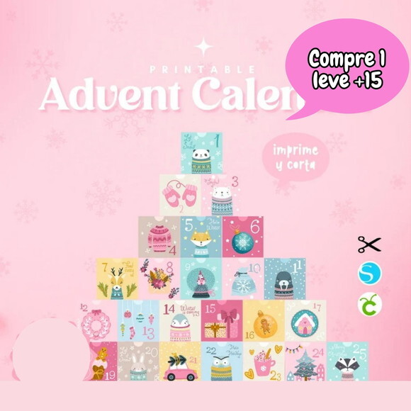 Arquivo de Corte Calendário do Advento Natal #3676
