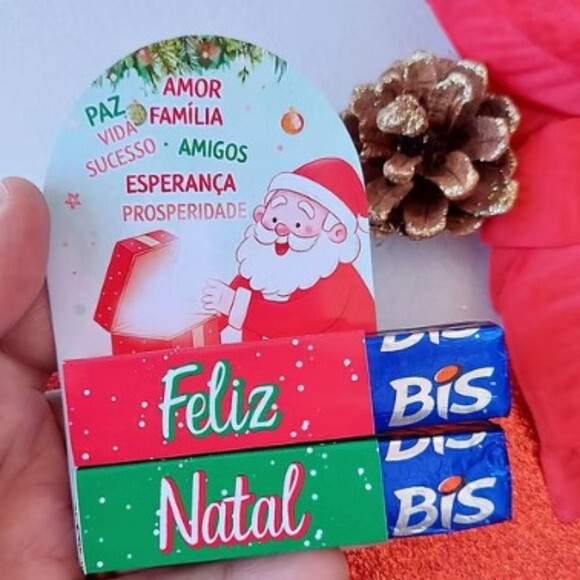Arquivo de Corte Card Bis Duplo Natal - Papai Noel #7395