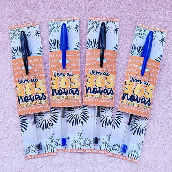 Arquivo de Corte Card Caneta Ano Novo #7464