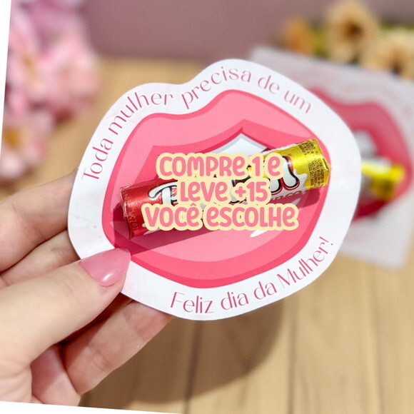 Arquivo de Corte Card Chocolate Baton Dias da Mulheres #7746