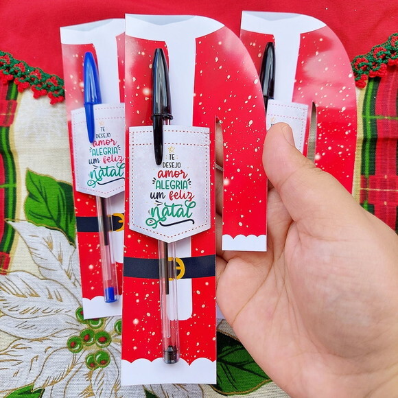 Arquivo de Corte Card Caneta Natal #7404