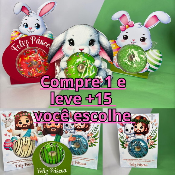 Arquivo de Corte Card Donuts Páscoa #6518
