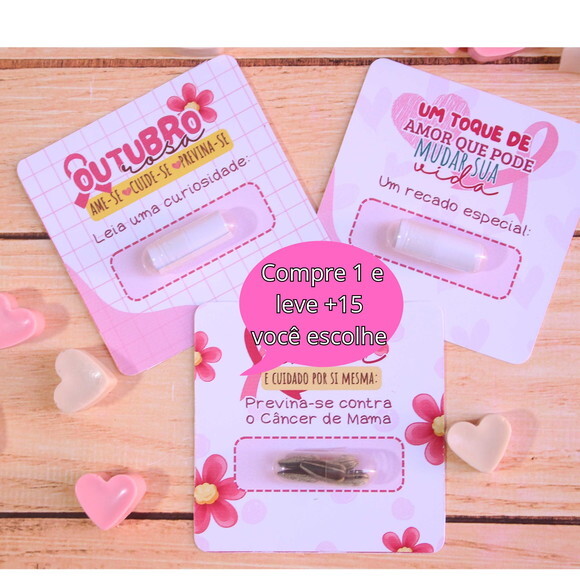 Arquivo de Corte Card Pílula Outubro Rosa #3158