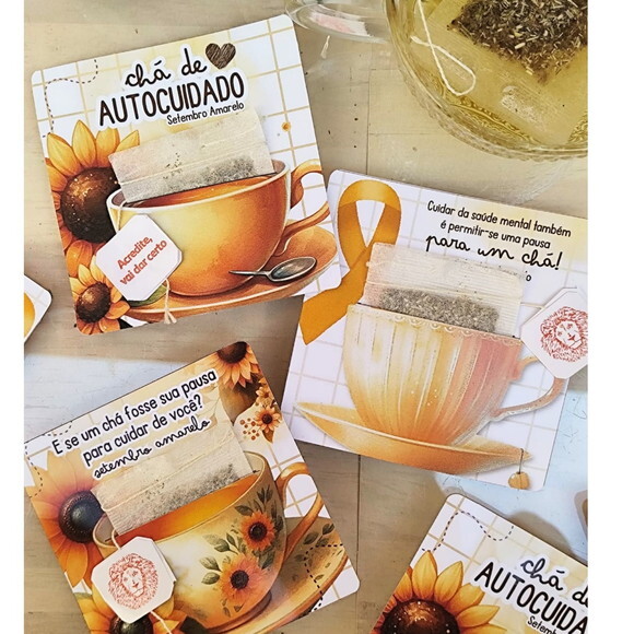 Arquivo de Corte Cards Chá - Setembro Amarelo 2025 #7036