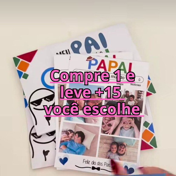 Arquivo de Corte Cartão Google Papai #6937