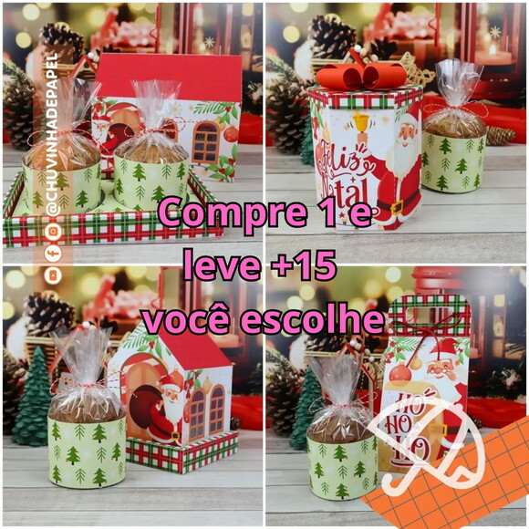 Arquivo de Corte Combo Panetones - Natal #5993
