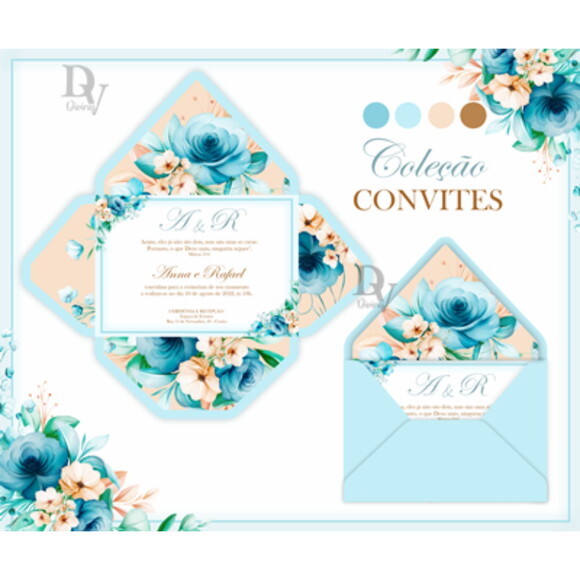Arquivo de Corte Convite Casamento #1250