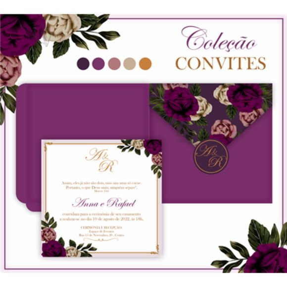 Arquivo de Corte Convite Casamento #1251