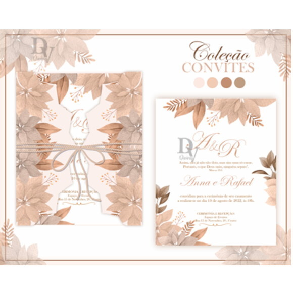 Arquivo de Corte Convite Casamento #1253