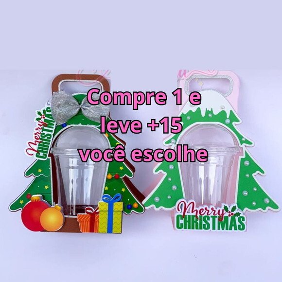 Arquivo de Corte Copo Bolha Natal #5696