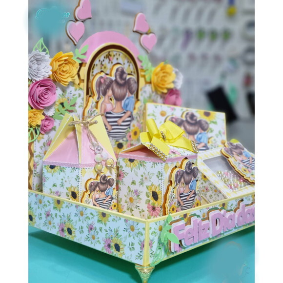 Arquivo de Corte Dia das Mães Floral Amarelo #3892