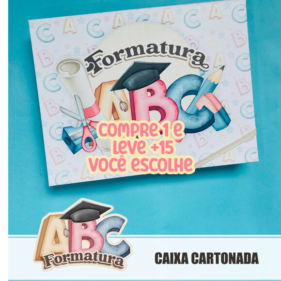 Arquivo de Corte Formatura Abc - Caixa Cartonada #3332