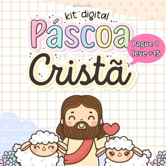 Arquivo de Corte Kit Pascoa Cristã #132