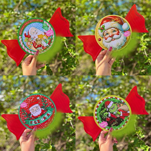 Arquivo de Corte Lembrancinha Guloseimas Natal #7459