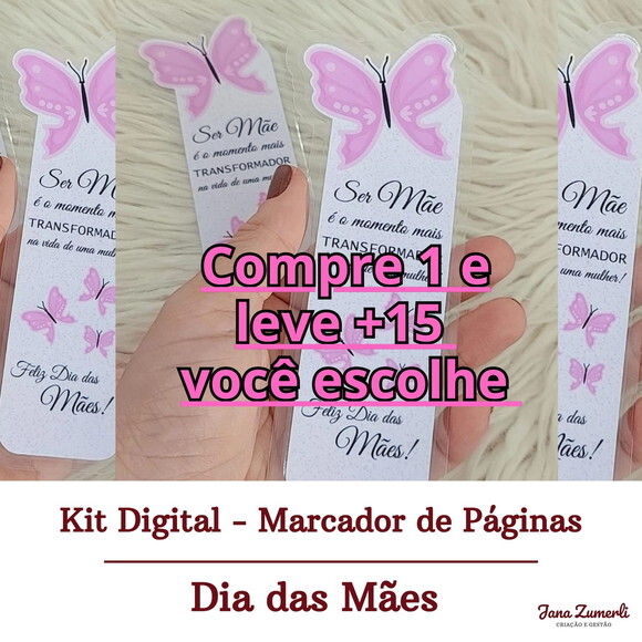 Arquivo de Corte Marcador de Pagina Dia das Mães #6683