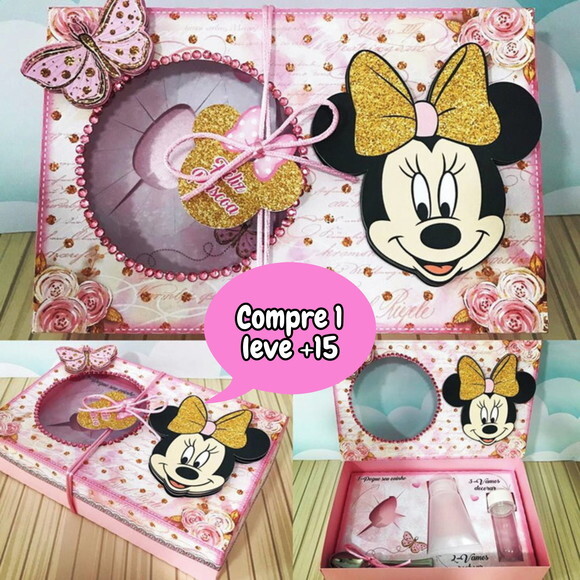 Arquivo de Corte Mini Confeiteiro Minnie Rosa #2210