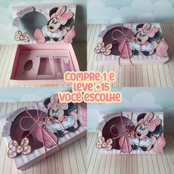 Arquivo de Corte Mini Confeiteiro Minnie Rosa #3999